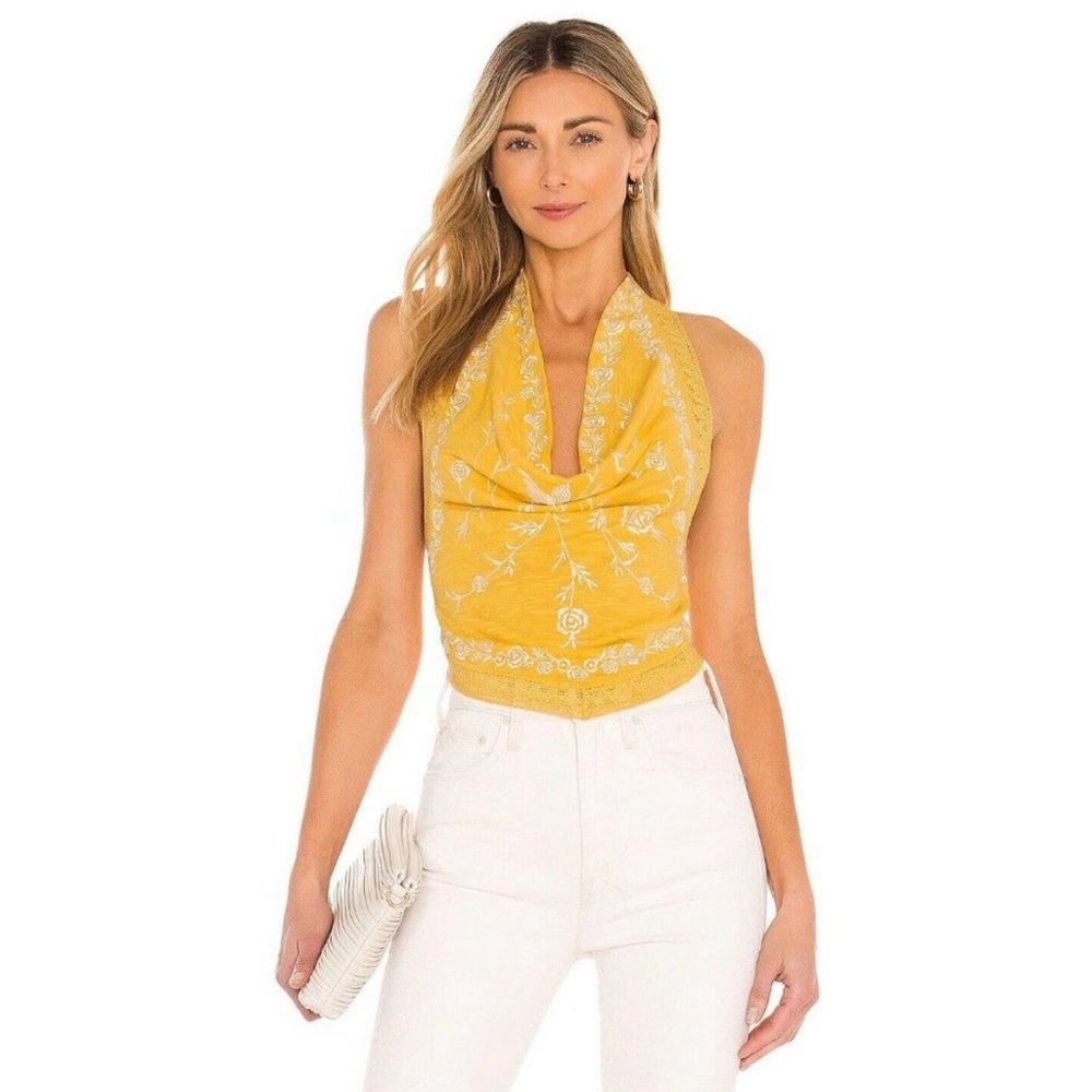 Free People how’s it going halter top
